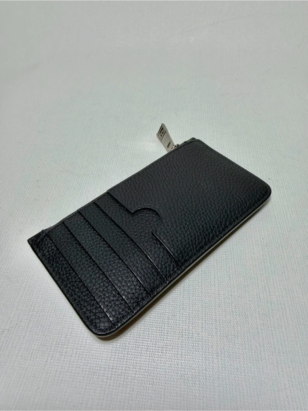 BALMAIN Monogram-Embossed Leather Cardholder